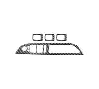intérieure de voiture Autocollants Cadre Couverture Panneau Commande Levage Fenêtres Intérieures Accessoires Voiture Pour BMW Série 5 E60 2005 - 2010 Accessoires d'intérieur(Left-hand drive C)