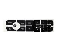intérieure de voiture Compatible avec Megane pour Master pour Scenic 3 LHD voiture CD radio bouton audio autocollants de réparation autocollant véhicules interrupteur autocollants accessoires