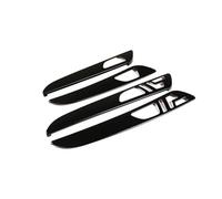 intérieure de voiture Garniture Couverture Panneau Décoration Porte Intérieure En Fiber Carbone ABS Pour Benz ML Classe Pour GLE GL Pour GLS 320 400 Accessoires d'intérieur(Style B Black)