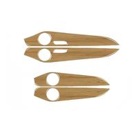 intérieure de voiture Pour Benz W205 Pour GLC (2014-2020) Garniture Panneau Porte Intérieure Noir Piano Autocollant Décoratif Tuning Auto Accessoires d'intérieur(Teak Color)