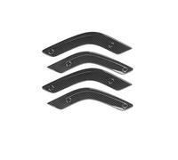 intérieure de voiture Pour Jeep Pour Wrangler JK 2011-2017 : Panneau Levier Vitesse Intérieur En Fibre Carbone, Cache Porte Autocollants ABS Accessoires d'intérieur(4pcs Inner door grip)