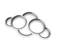 Intérieure Pour Cayenne 955 957 9PA 2002-2009 Chrome Mat Tableau De Bord Cadran Jauge Anneaux Lunette Garniture Voiture Décoratifs