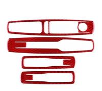 Intérieure Pour Megane RS 2009 2010 2011 2012 2013 2014 2015 Véritable Autocollant En Fiber De Carbone Souple LHD RHD Panneau Bouton Lève-vitre Voiture Panneau Console Centrale