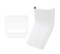 Intérieure Pour Tesla Pour Modèle Y 3 Blanc Mat Voiture Sortie D'aération Arrière Climatiseur Anti Coup Pied Garniture Panneau Main Courante(Vent and Plate)