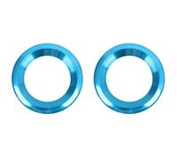 Intérieure Voiture 2 Pièces Voiture Haut-parleur Cercle Garniture Haut-parleur Couverture Garniture Anneau Décoratif Pour Civic 10th 2016-2019 Alliage D'aluminium(Bleu)