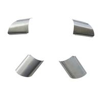 Intérieure Voiture 4 Pièces/ensemble Autocollant De Garniture Couverture Décoration Volant Voiture En Acier Inoxydable Pour Ford Pour Focus 2 Pour MK2 2005-2013(Sliver)