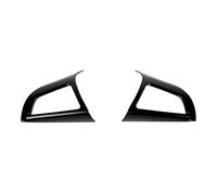 Intérieure Voiture Autocollant De Couverture De Décoration Volant Voiture En Fiber De Carbone ABS, Pour Chevy Pour Camaro 2012 - 2015, Accessoires D'intérieur(Black 2pcs)