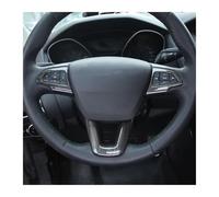 Intérieure Voiture Autocollant Décoratif Pour Panneau Boutons Volant Pour Ford Pour Focus 3 Pour MK3 2015-2018(Wood Black)