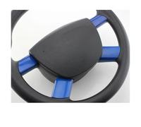 Intérieure Voiture Autocollant Décoratif Pour Volant Voiture En ABS Paillettes Pour Ford Pour Focus Pour MK2 2 2005-2012(Blue 4 p)