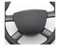 Intérieure Voiture Autocollant Décoratif Pour Volant Voiture En ABS Paillettes Pour Ford Pour Focus Pour MK2 2 2005-2012(Carbon black 4)