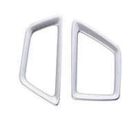 Intérieure Voiture Cadre De Ventilation Avant Voiture Pour Peugeot 3008GT 4008 2017-2020 LHD Garniture Sortie Climatisation Autocollant Couverture Intérieure(ABS Silver)