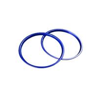 Intérieure Voiture Cadre Garniture Couvercle Climatisation Pour Toyota GR86 2021-2024 AC Sortie Ventilation Anneau Intérieur Et Extérieur Remplacement Décoration(Blue outer)