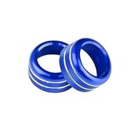 Intérieure Voiture Cadre Garniture Couvercle Climatisation Pour Toyota GR86 2021-2024 AC Sortie Ventilation Anneau Intérieur Et Extérieur Remplacement Décoration(Inner Blue)