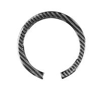 Intérieure Voiture Compatible Avec Mini Pour Cooper Pour R55 R56 R60 R61 Voiture Volant Panneau Autocollant Cadre Garniture Cercle Couverture Décoration Intérieure Bande(Black)