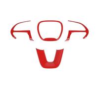 Intérieure Voiture Couverture De Décoration De Volant De Voiture, Accessoires Pour Dodge Pour Durango 2014 - 2022 Pour Chargeur Pour Challenger 2015 - 2022(Rouge)