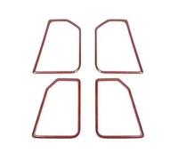 Intérieure Voiture Couverture De Décoration Haut-parleur Porte Voiture ABS Accessoires D'intérieur Pour Dodge Pour RAM 2010 - 2017(Red carbon color)
