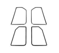 Intérieure Voiture Couverture De Décoration Haut-parleur Porte Voiture ABS Accessoires D'intérieur Pour Dodge Pour RAM 2010 - 2017(Black carbon color)