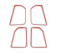 Intérieure Voiture Couverture De Décoration Haut-parleur Porte Voiture ABS Accessoires D'intérieur Pour Dodge Pour RAM 2010 - 2017(Rouge)