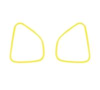 Intérieure Voiture Couverture De Décoration Sonore Pour Haut-parleur Stéréo Porte Avant Voiture Accessoires Pour Dodge Pour Charger 2011 Up(Jaune)