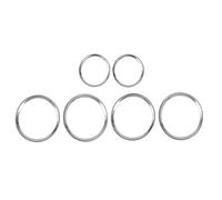 Intérieure Voiture Garniture D'anneau Haut-parleur Porte ABS Chromé Noir Brillant Pour Land Pour Rover Pour Discovery Pour Sport 2015 - 2017(6pcs Silver)