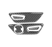 Intérieure Voiture Panneau Boutons Réglage Intérieur Siège Voiture En Fiber Carbone Décor Autocollant Revêtement D'habillage Pour Ford Pour Mustang GT 2015 - 2021(Right-hand drive)