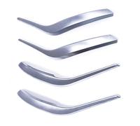 Intérieure Voiture Poigne Porte Couvercle Pour X1 Pour E84 2010-2016 51412991777 51412991778 Poignées De Porte Intérieures Avant Arrière Couvre Panneau Poignée Revêtement D'habillage(1Set Silver)