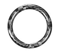 Intérieure Voiture Pour BMW Série 3 E90 E92 E93 2009-2012 Voiture En Fiber De Carbone Bouton Démarrage Un Décoration Anneau Revêtement D'habillage Autocollants(Noir)