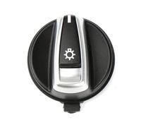 Intérieure Voiture Pour BMW Série 3 X1 E90 E91 E84 E82 E88 318 320 325 330 335 Interrupteur De Phare Bouton Rotatif Capuchon Réglage Des Phares(Noir)