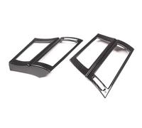 Intérieure Voiture Pour BMW X5 X6 E70 E71 2008-2013 accessoires voiture en Fiber carbone 2 pièces ABS voiture avant côté climatisation cadre ventilation garniture Accessoire Voiture Interieur