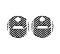 Intérieure Voiture Véritable Fiber De Carbone Pour Chevy Pour Camaro 2010-2015 Intérieur Voiture Côté Climatisation Évent Revêtement D'habillage Décor Autocollant(Noir)