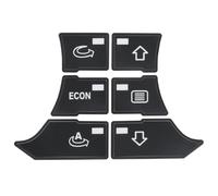 intérieurs Autocollants Compatible Avec A3 8P Autocollants Réparation Bouton Contrôle Climatisation Noir Mat D'interrupteur Commande Accessoires