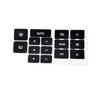 intérieurs Autocollants Compatible Avec A6 C5 Autocollants De Réparation Pour Bouton De Contrôle Climatisation AC Noir Mat Accessoire Autocollant Pour Bouton Contrôle D'air