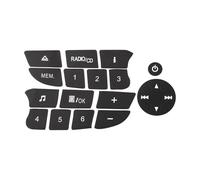 intérieurs Autocollants Compatible Avec Clio Pour Megane 2009 2010 2011 Autocollant De Bouton Pratique Pour Radio Autocollant De Bouton Audio Accessoires