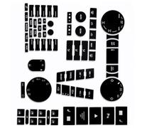 intérieurs Autocollants Compatible Avec VW Pour Touareg 2005 2006 2007 2008 2009 Autocollants Réparation Pour Volant Climatisation Vitre Climatisation Boutons Usés Décollés Accessoires Voiture