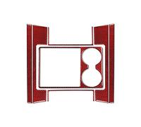 Intérieurs Automobiles Autocollant Pour Dodge Pour Ram 2013 2014 2015 Porte-gobelet De Changement Vitesse Panneau Cadre Couverture Garniture Autocollant Voiture Accessori Intérieur(rouge)