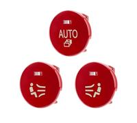 Intérieurs Voiture Autocollants Pour Bouton De Climatisation Et Bouton De Volume De Climatisation Pour BMW Série 5 E60 2008-2010 Accessoires Auto(Red-Cover)