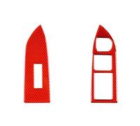 Intérieurs Voiture Garniture Intérieure Pour Subaru Pour BRZ 2012-2020 : Cache-bouton De Commande De Lève-vitre, (conduite À Gauche/droite) Accessoires Auto(RHD Red B)