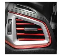 Intérieurs Voiture Lot De 10 Bandes Décoratives Pour Intérieur Voiture, Moulures, Garnitures, Grilles Ventilation, Climatisation, Bandes Chromées Accessoires Auto(Plating Red)