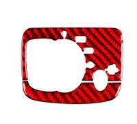 Intérieurs Voiture Pour A3, S3 RS3 8V (2013-2019) : Cache Panneau Commande Des Phares, Garniture, Accessoire Intérieur, Autocollant Voiture Accessoires(Red Carbon Fiber)