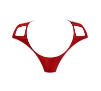 Intérieurs Voiture Pour BMW Série 1 3 E82 E84 E87 E90 E92 E93 2004-2012 Décoration De Bouton De Volant De Voiture(Red carbon fiber A)