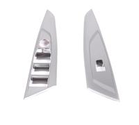 Intérieurs Voiture pour BMW Série 4 G22 G23 G26 2020-2023 Autocollant pour Bouton Lève-vitre Porte Voiture, Accessoire Cadre Accessoires D'intérieur Voiture(A Silver)