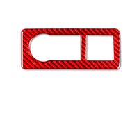 Intérieurs Voiture Pour Chevrolet Pour Silverado Pour Tahoe 2007-2014 : Cache Panneau Commande Phares Fibre Carbone, Autocollant Intérieur Voiture Accessoires(Red B)