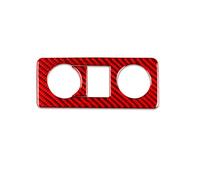 Intérieurs Voiture Pour Chevrolet Pour Silverado Pour Tahoe 2007-2014 : Cache Panneau Commande Phares Fibre Carbone, Autocollant Intérieur Voiture Accessoires(Red A)