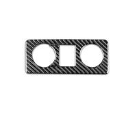 Intérieurs Voiture Pour Chevrolet Pour Silverado Pour Tahoe 2007-2014 : Cache Panneau Commande Phares Fibre Carbone, Autocollant Intérieur Voiture Accessoires(Black A)