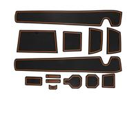 Intérieurs Voiture Pour Dacia Pour Duster 3 (2024-2025) Accessoires Garniture Intérieure Automatique Tapis Antidérapant Tapis Rainure Portière Voiture Auto Moulages Intérieurs(Orange)