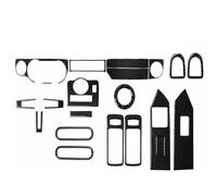 Intérieurs Voiture Pour Ford Pour Mustang 2009-2012-2013 : Porte-clés, Garnitures Panneaux Porte, Diverses Pièces Kit D'autocollants Voiture Accessoires(Black carbon fiber)