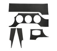 Intérieurs Voiture Pour Ford Pour Mustang GT 2015-2021 Intérieur Voiture Tableau Bord Panneau Couverture Garniture Autocollant Décalcomanie Décoration Cadre Intérieure Voiture(Noir)
