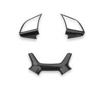 Intérieurs Voiture Pour Genesis G80 DH 2015-2020 Bouton Commutation Du Volant Réglage Voiture Accessoires Couverture Cadre Panneau Garniture Moulages Intérieurs(3X For Carbon)
