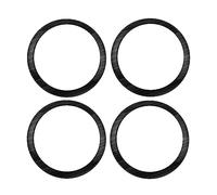 Intérieurs Voiture Pour Nissan Pour Kicks 2017-2021 : 4 pièces - Cache-haut-parleur audio de portière - Autocollant circulaire Accessoires Auto(Noir)