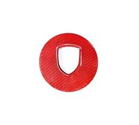 Intérieurs Voiture Pour Panamera Pour Cayenne Pour Macan 911 718 Couverture De Panneau De Volant Voiture Décoration Accessoires D'intérieur Voiture Moulages Intérieurs(Red Carbon Fiber)